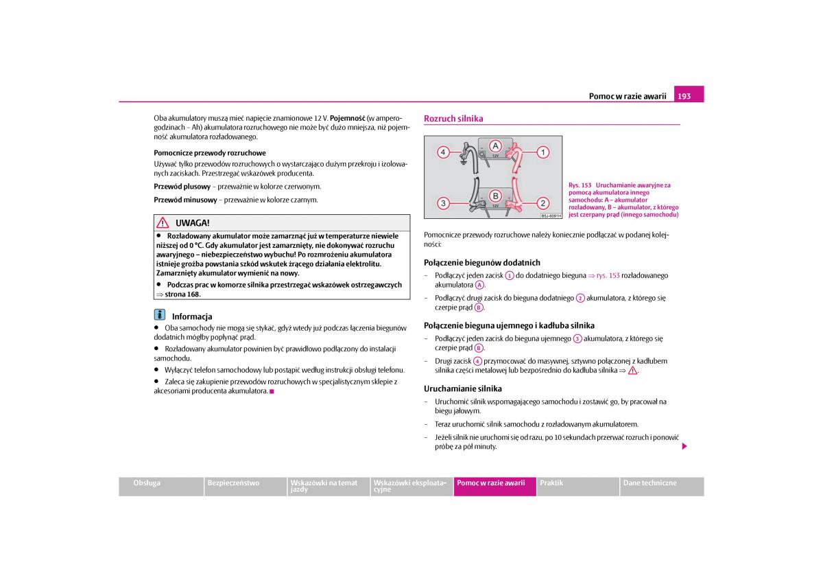 Skoda Roomster instrukcja obslugi / page 195