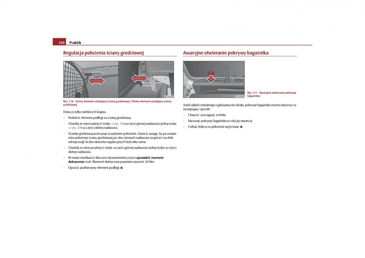 Skoda Roomster instrukcja obslugi / page 212