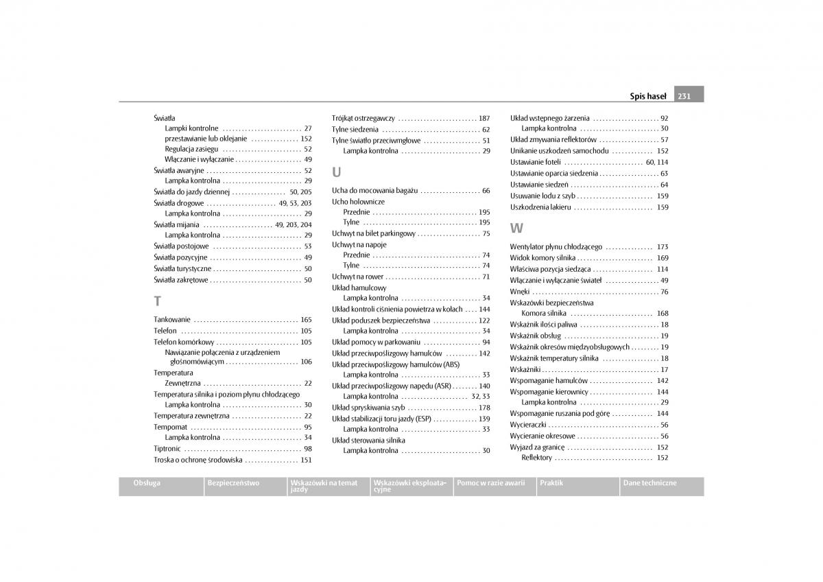 Skoda Roomster instrukcja obslugi / page 233