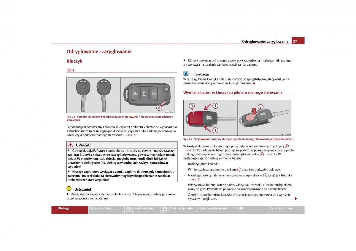 Skoda Roomster instrukcja obslugi / page 39