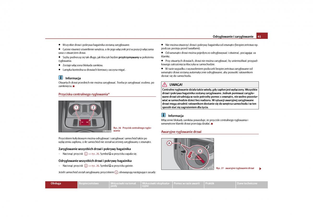 Skoda Roomster instrukcja obslugi / page 43