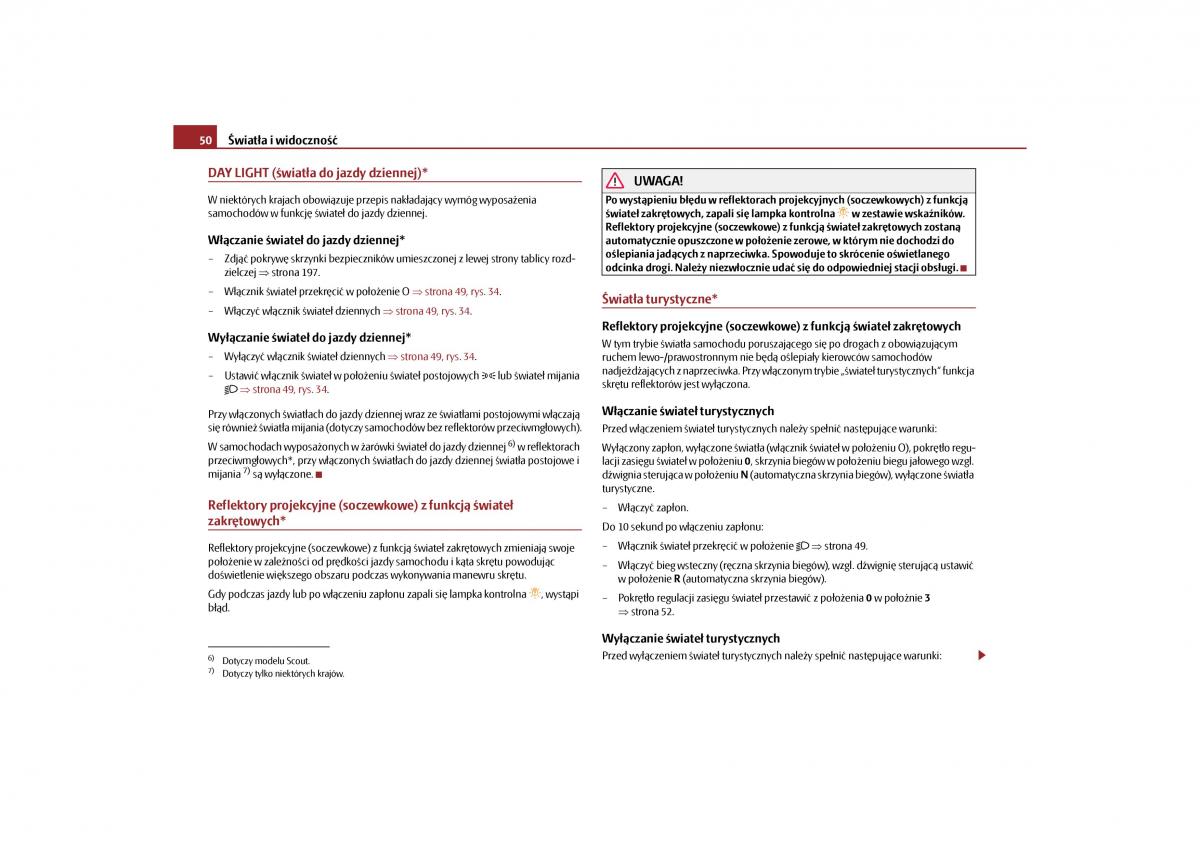 Skoda Roomster instrukcja obslugi / page 52