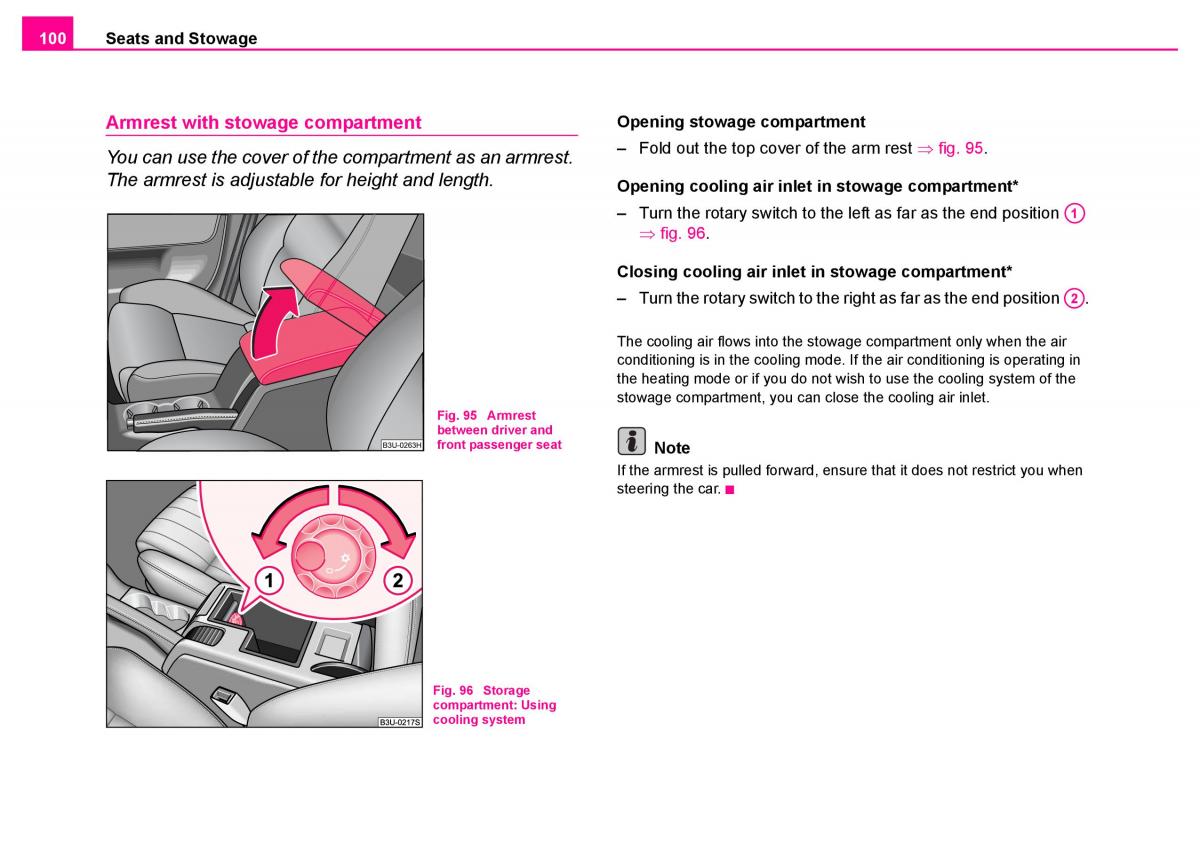 manual  Skoda Superb I 1 owners manual / page 101