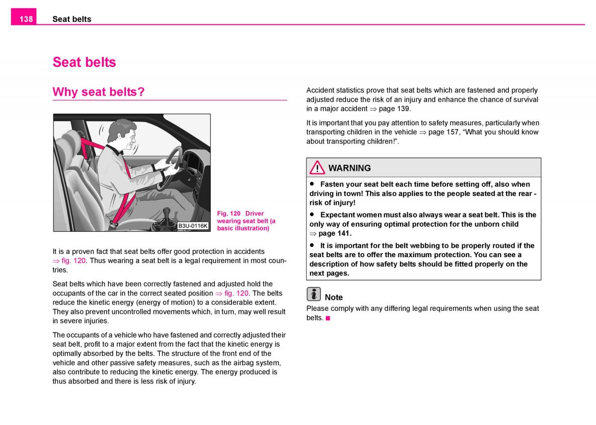 manual  Skoda Superb I 1 owners manual / page 139