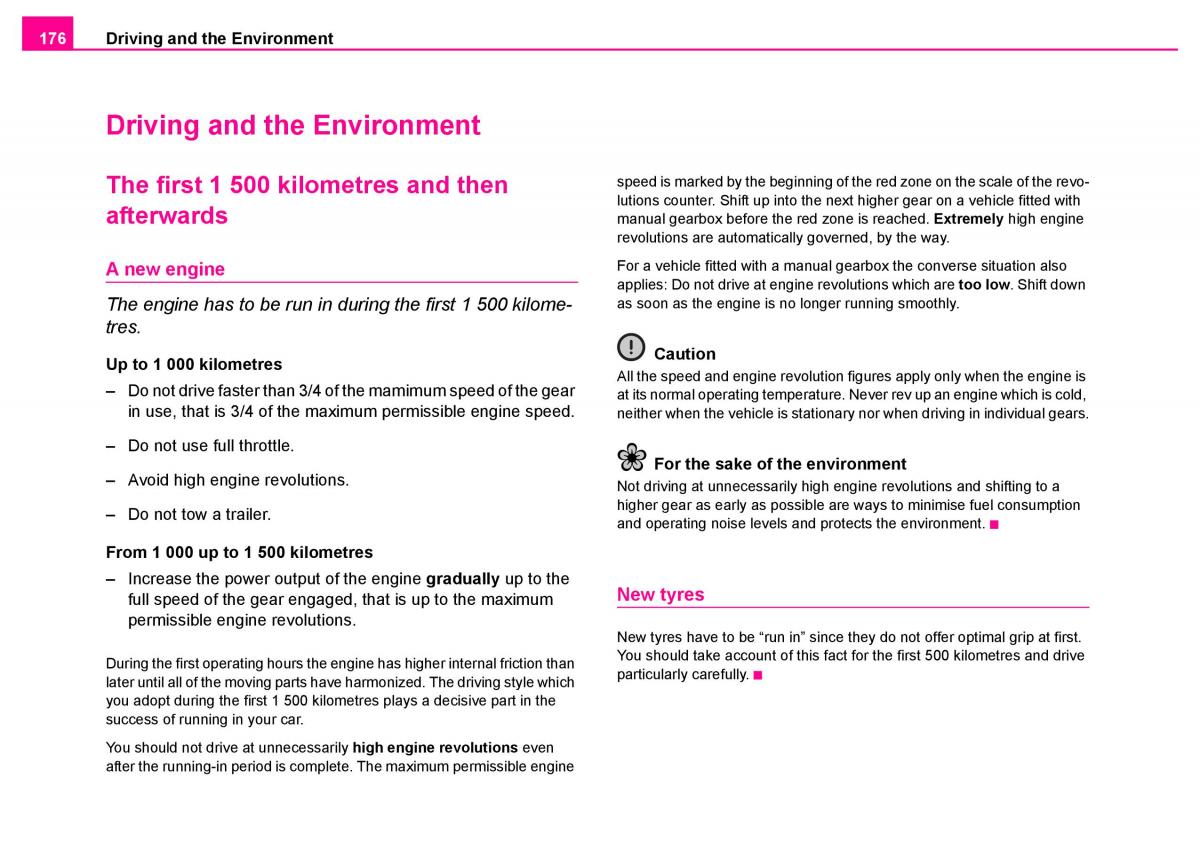 manual  Skoda Superb I 1 owners manual / page 177