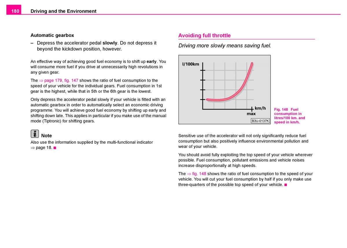 manual  Skoda Superb I 1 owners manual / page 181