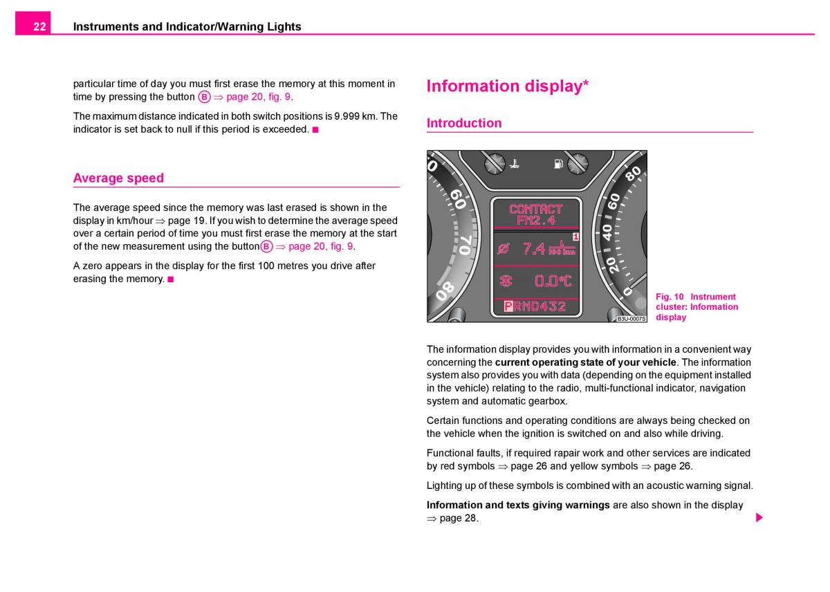 manual  Skoda Superb I 1 owners manual / page 23