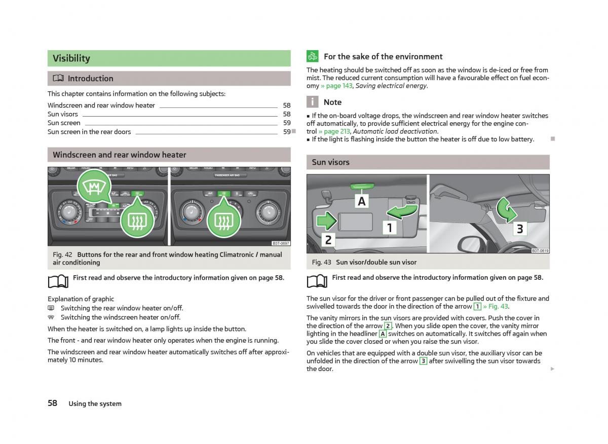 Skoda Superb II 2 owners manual / page 60