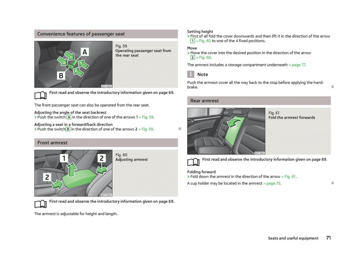 Skoda Superb II 2 owners manual / page 73