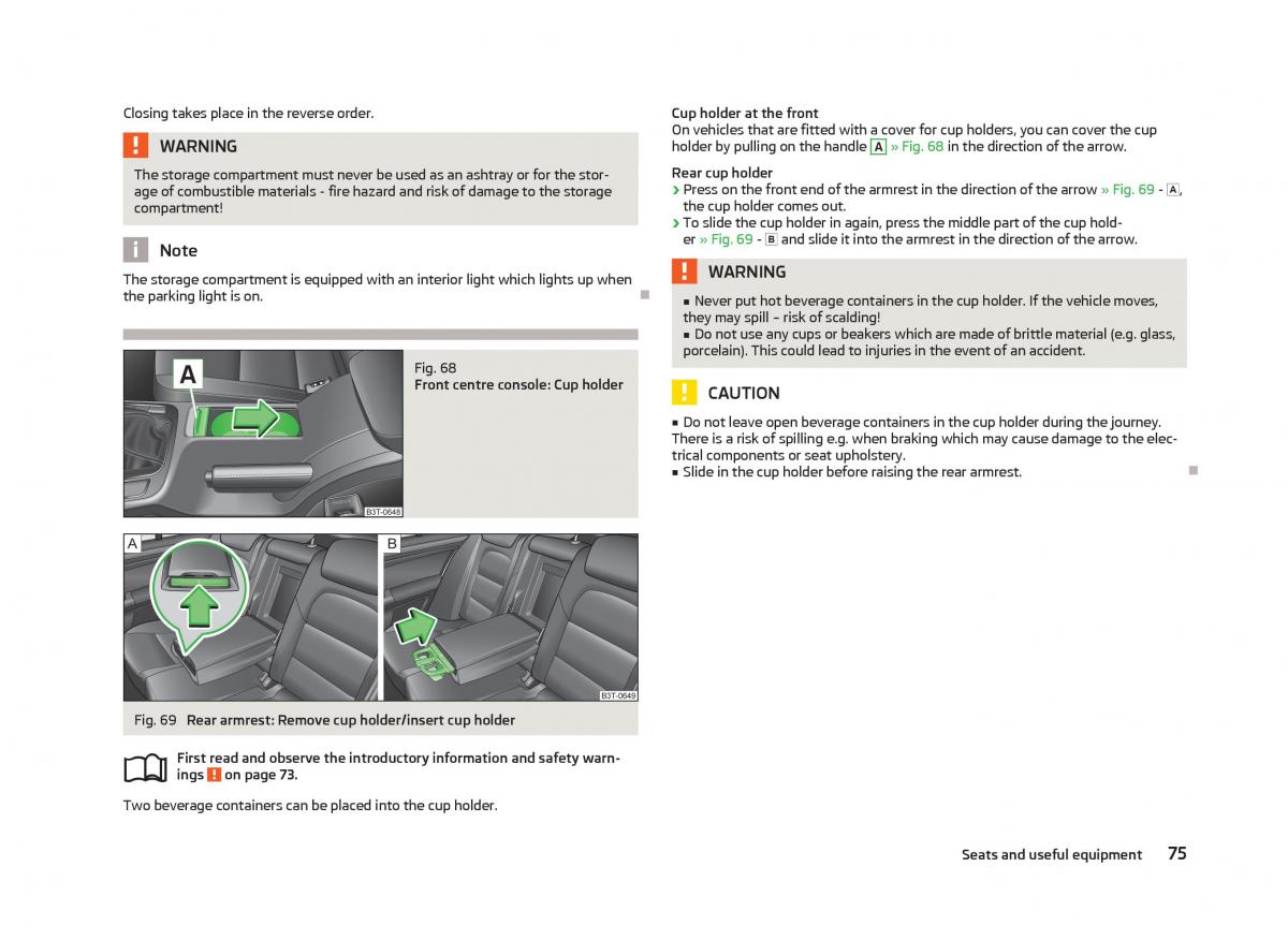 Skoda Superb II 2 owners manual / page 77