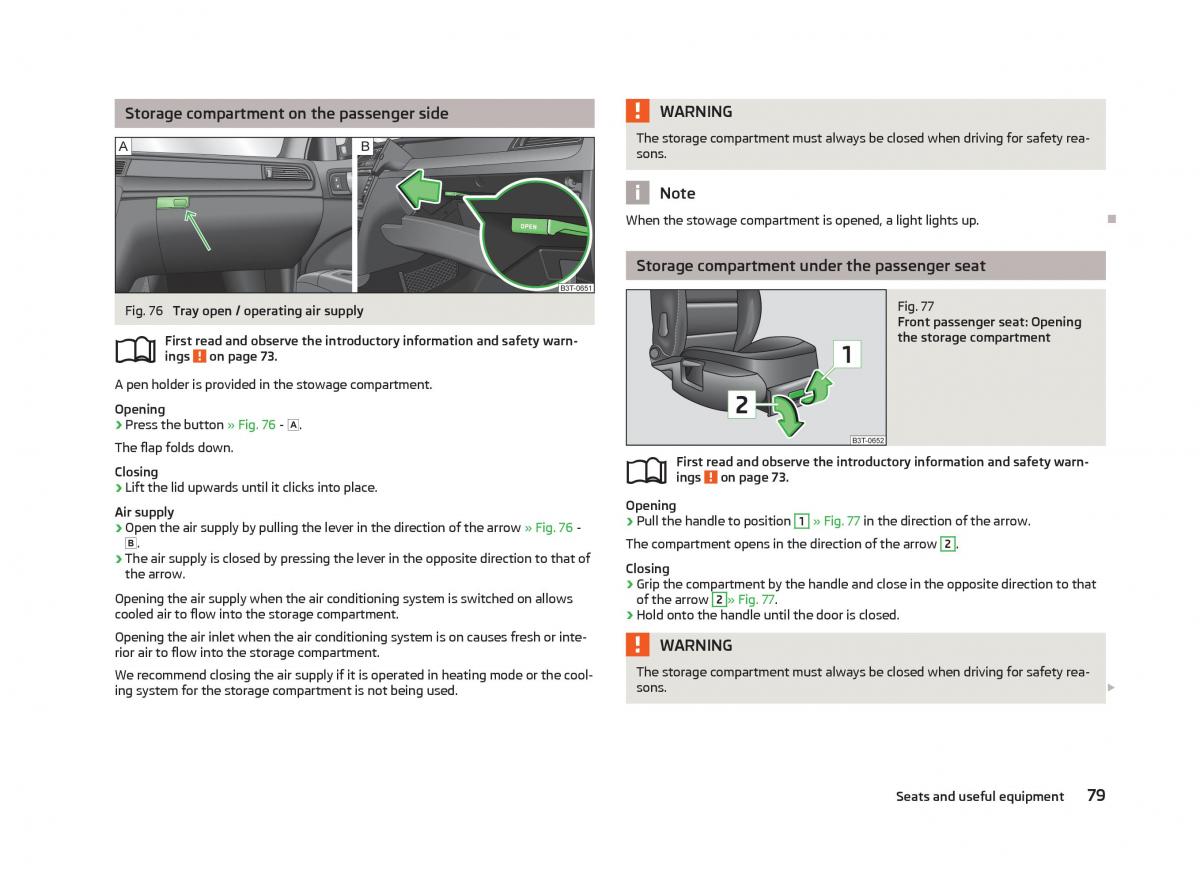 Skoda Superb II 2 owners manual / page 81