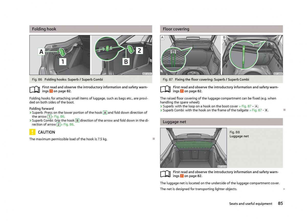 Skoda Superb II 2 owners manual / page 87