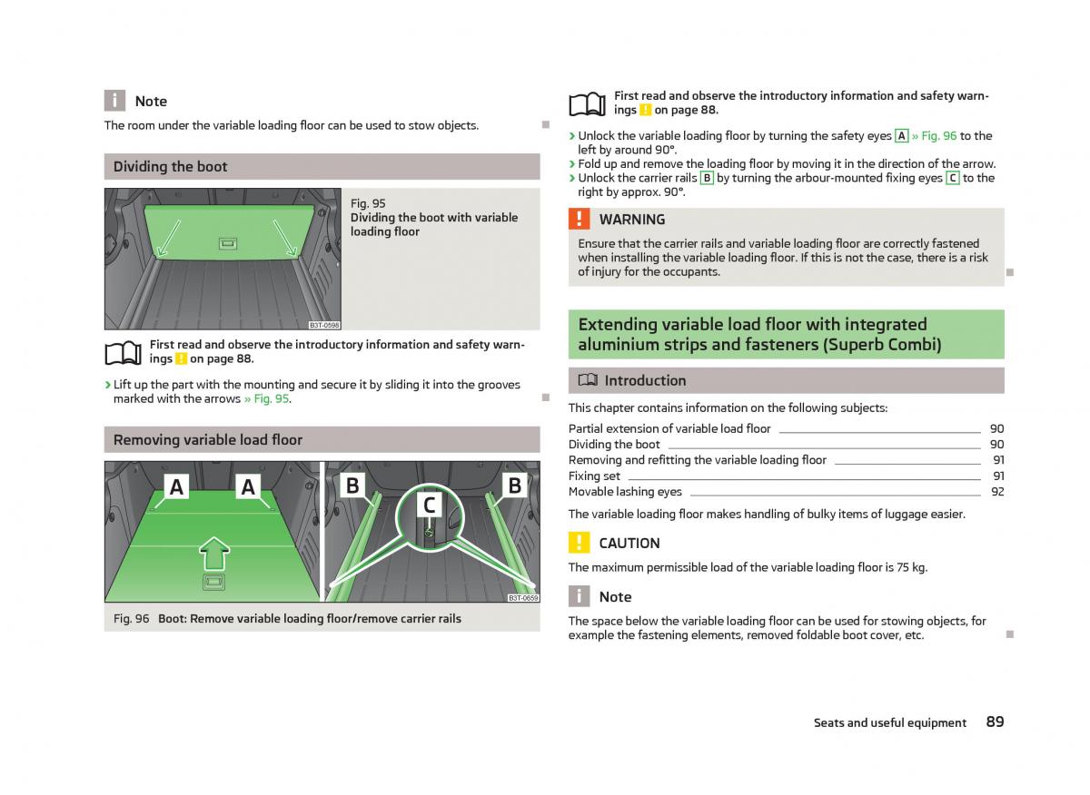 Skoda Superb II 2 owners manual / page 91