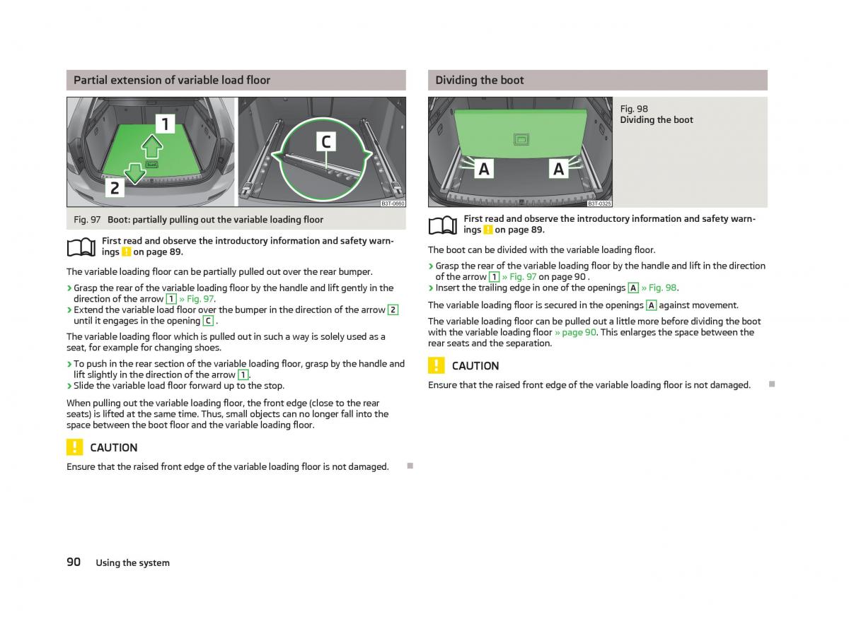 Skoda Superb II 2 owners manual / page 92