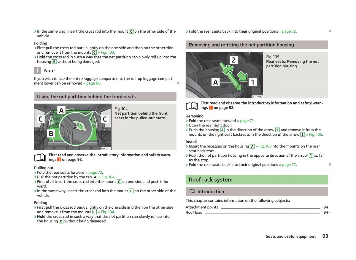 Skoda Superb II 2 owners manual / page 95