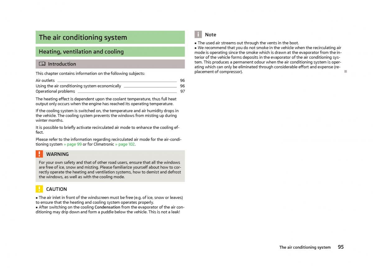 Skoda Superb II 2 owners manual / page 97