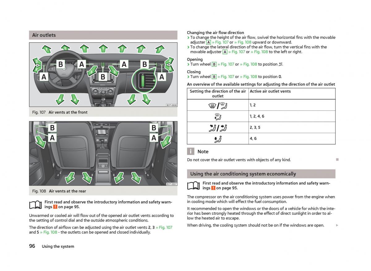 Skoda Superb II 2 owners manual / page 98