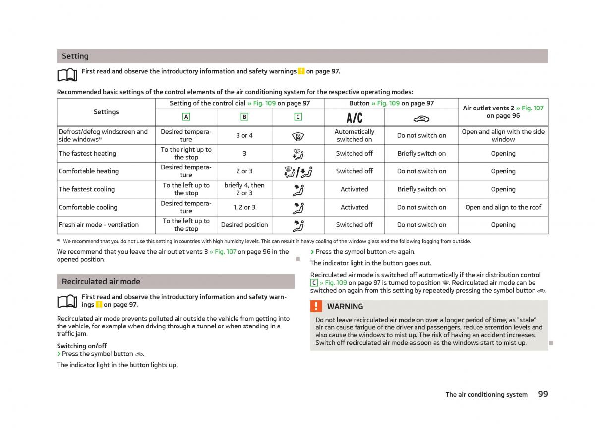 Skoda Superb II 2 owners manual / page 101