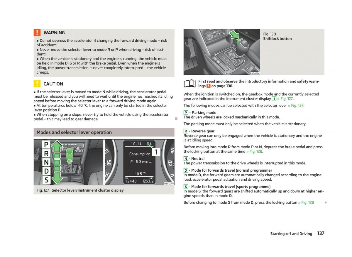 Skoda Superb II 2 owners manual / page 139