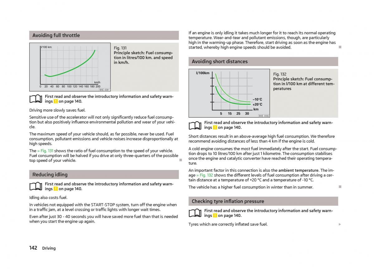 Skoda Superb II 2 owners manual / page 144