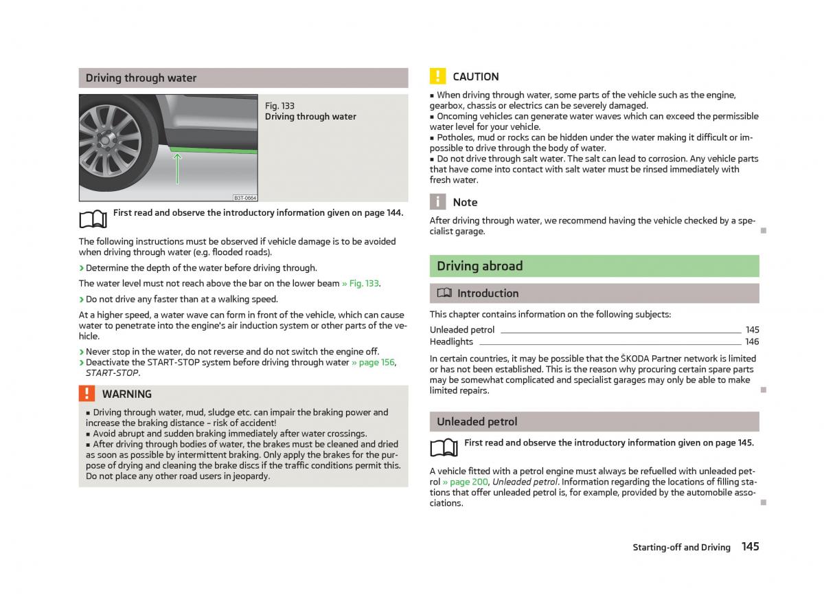 Skoda Superb II 2 owners manual / page 147