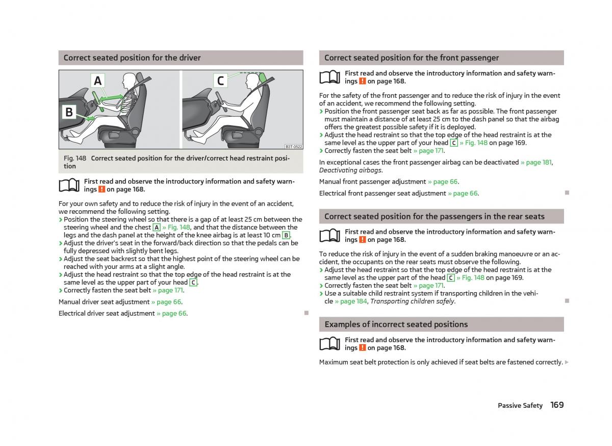 Skoda Superb II 2 owners manual / page 171