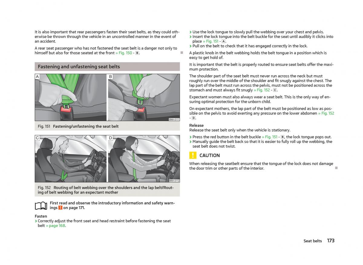 Skoda Superb II 2 owners manual / page 175