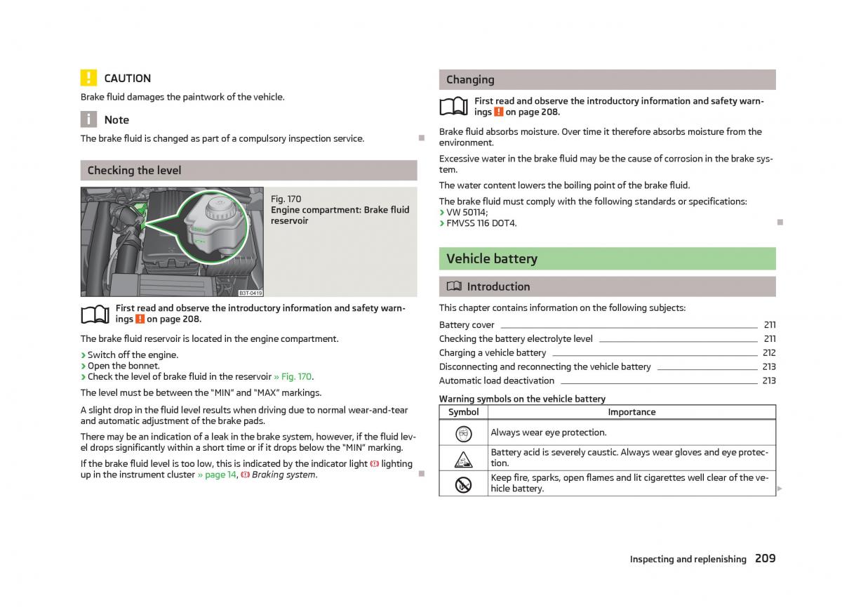 Skoda Superb II 2 owners manual / page 211