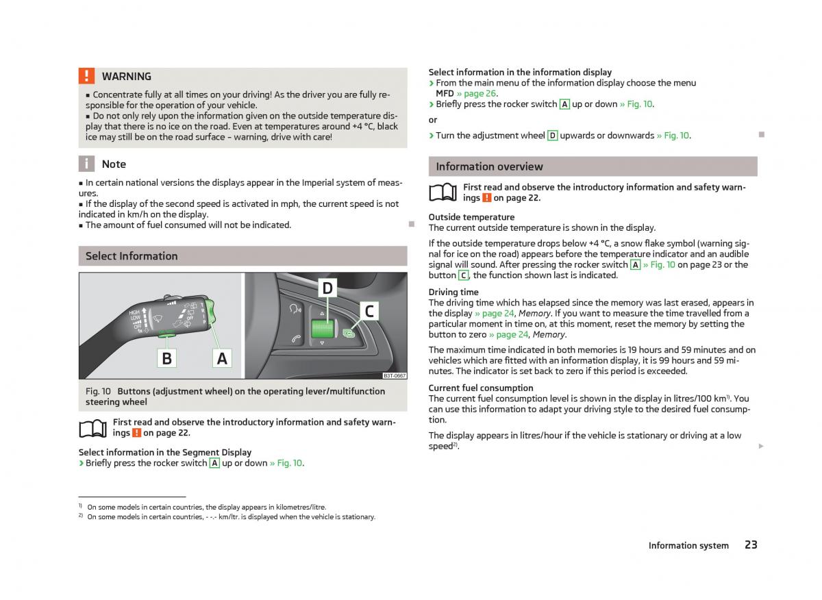 Skoda Superb II 2 owners manual / page 25