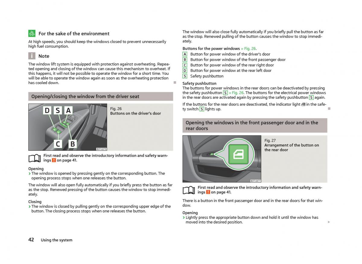 Skoda Superb II 2 owners manual / page 44