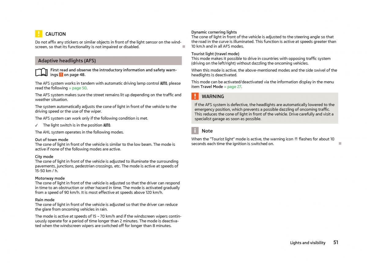 Skoda Superb II 2 owners manual / page 53