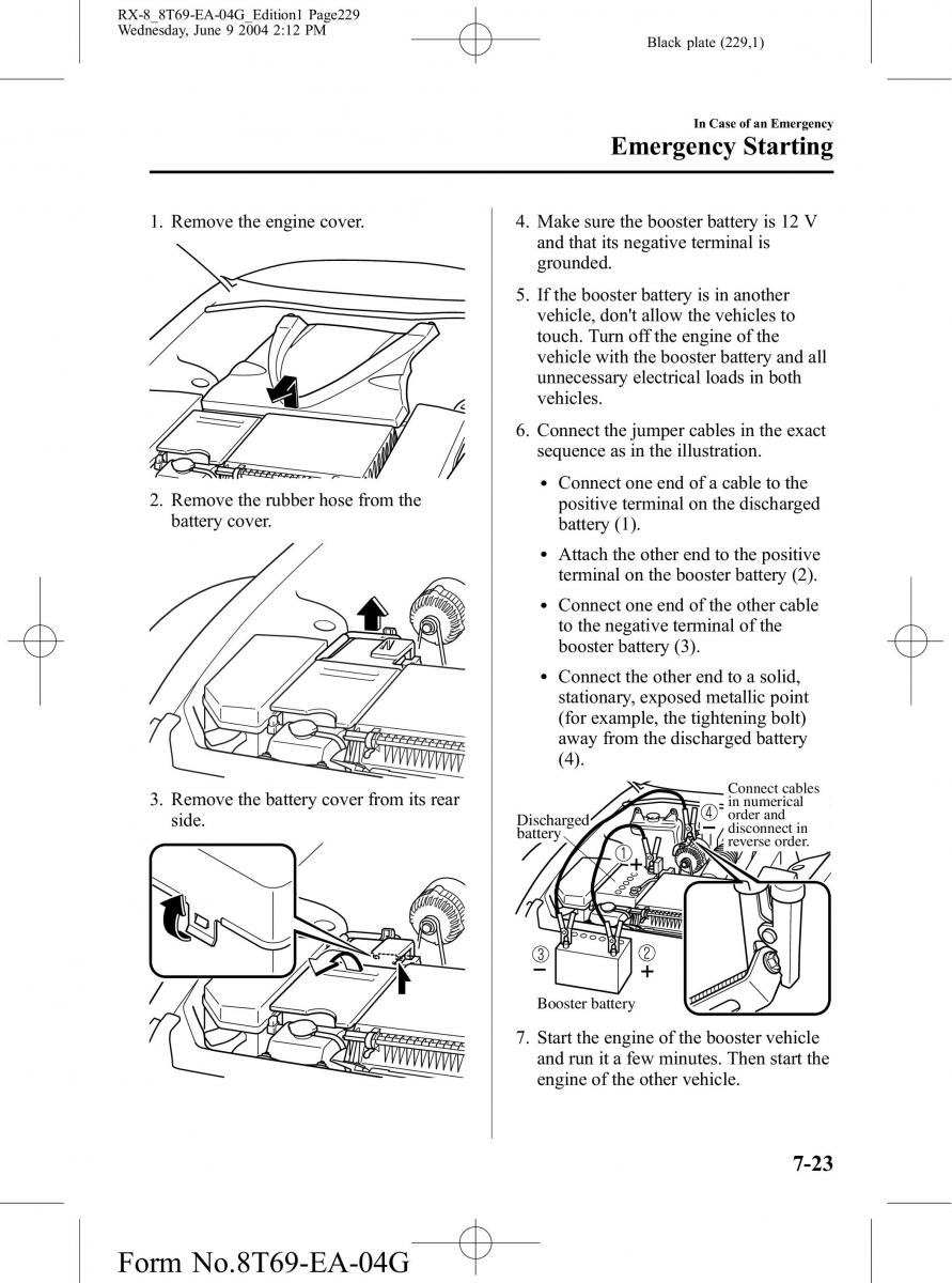 Mazda RX 8 owners manual / page 229