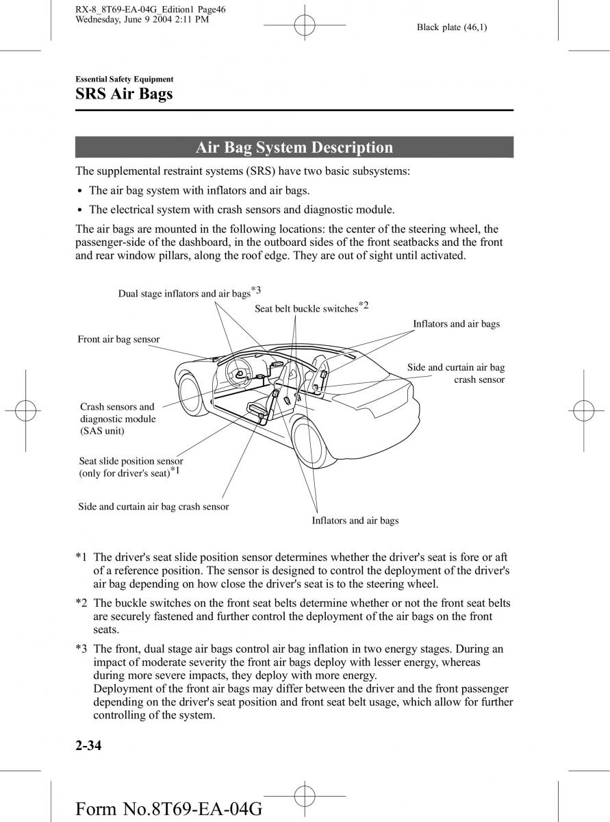 Mazda RX 8 owners manual / page 46