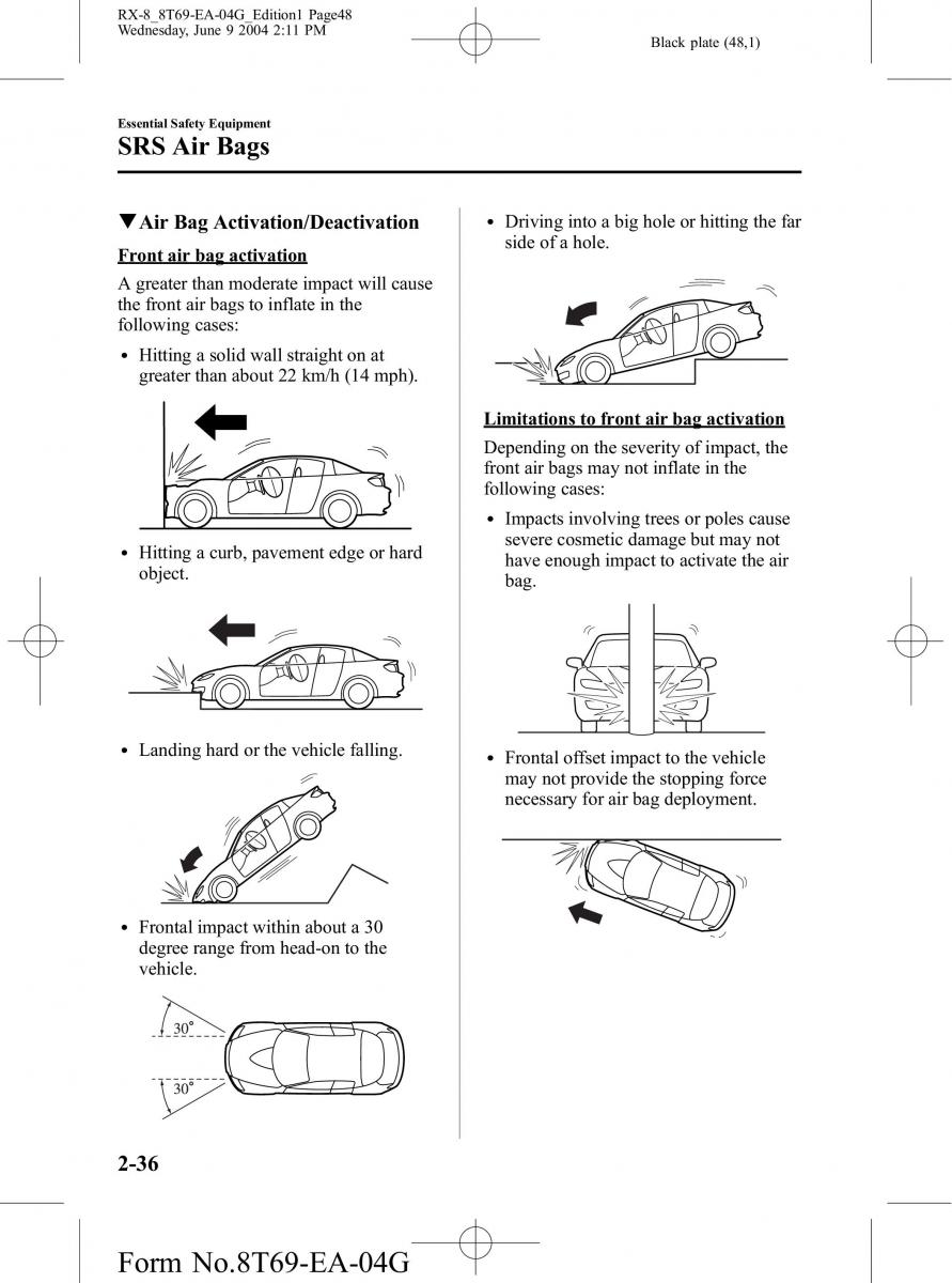 Mazda RX 8 owners manual / page 48