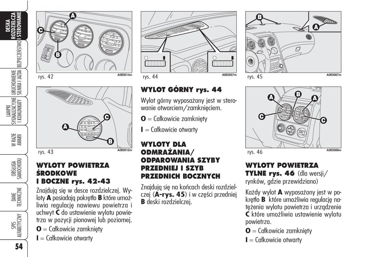 Alfa Romeo 159 instrukcja obslugi / page 56