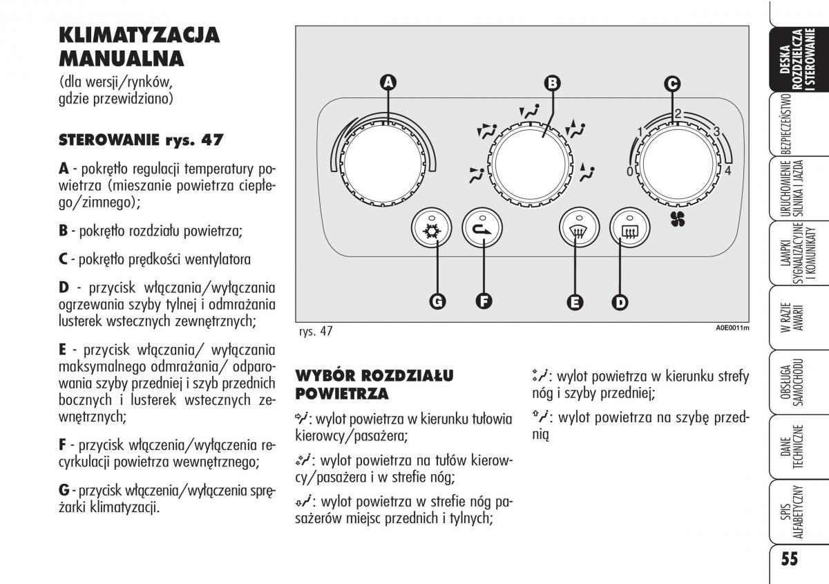 Alfa Romeo 159 instrukcja obslugi / page 57