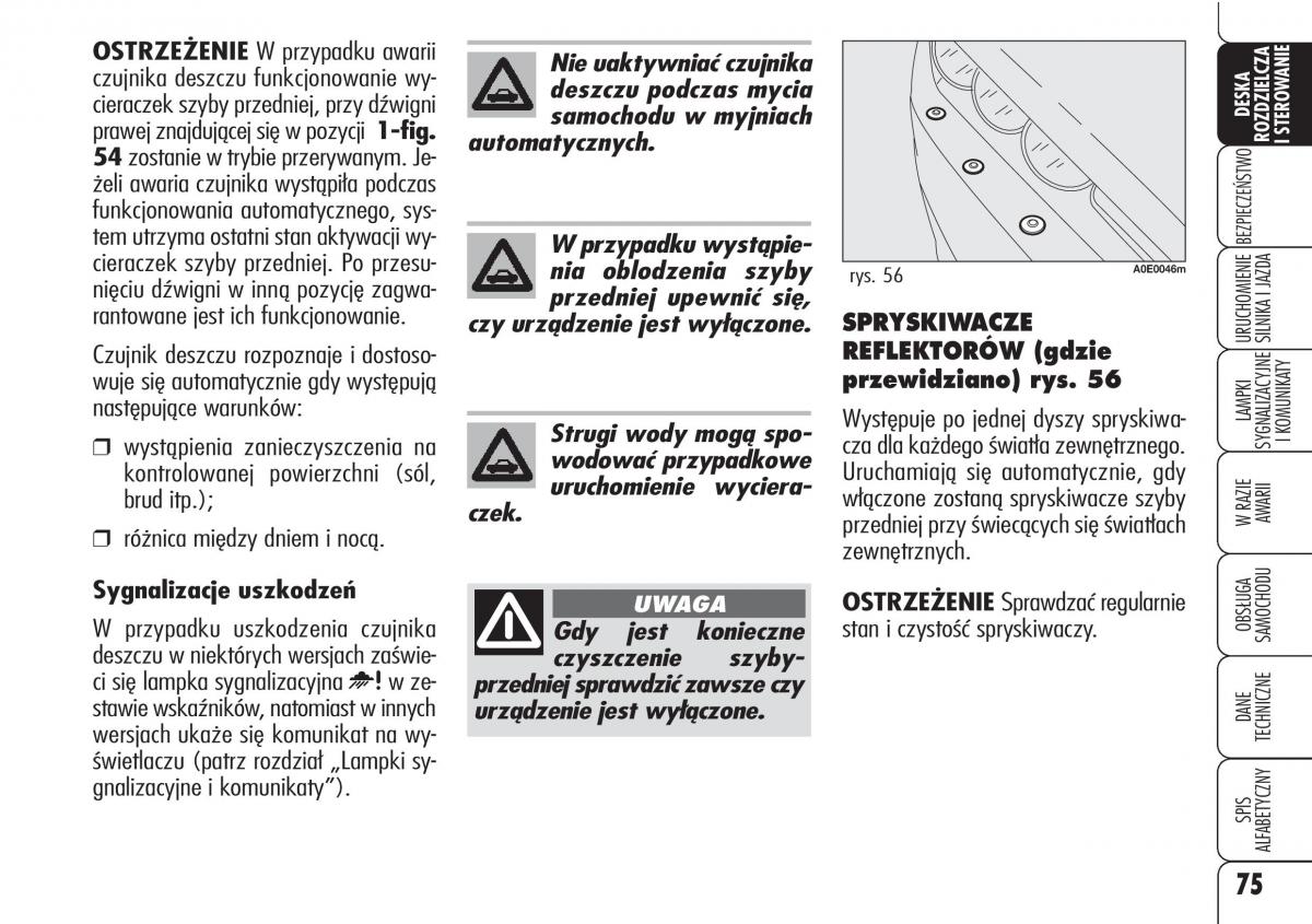 Alfa Romeo 159 instrukcja obslugi / page 77