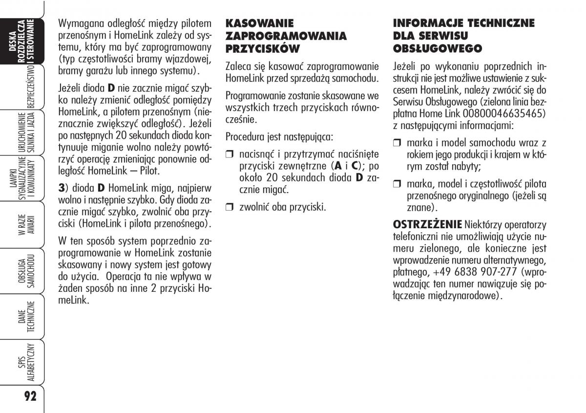 Alfa Romeo 159 instrukcja obslugi / page 94