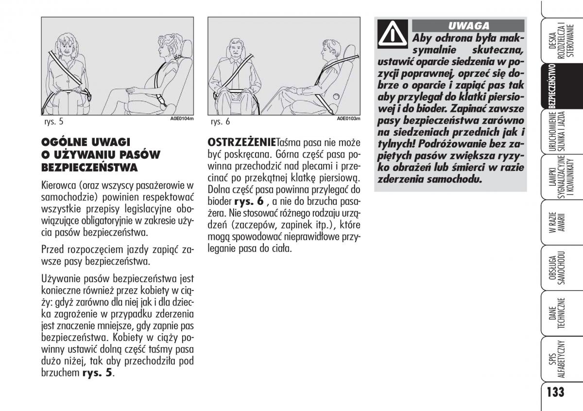 Alfa Romeo 159 instrukcja obslugi / page 135