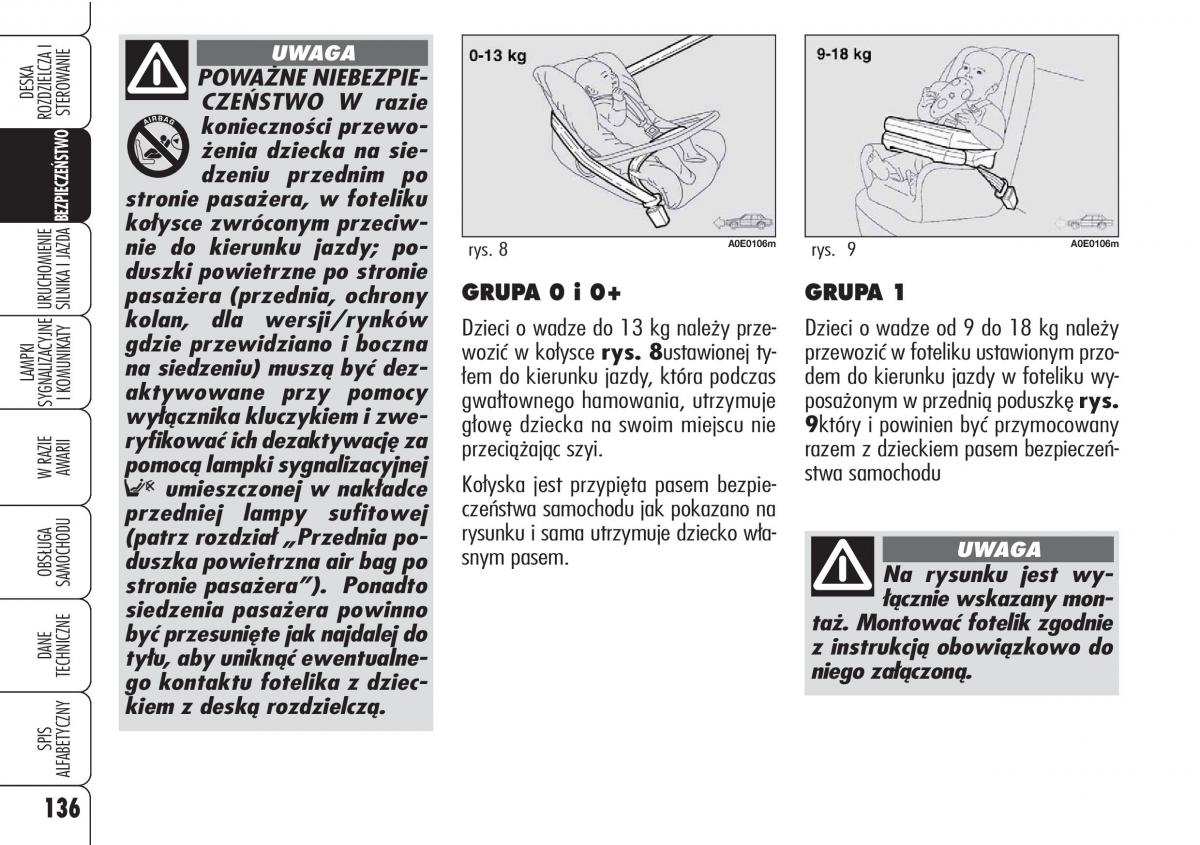 Alfa Romeo 159 instrukcja obslugi / page 138