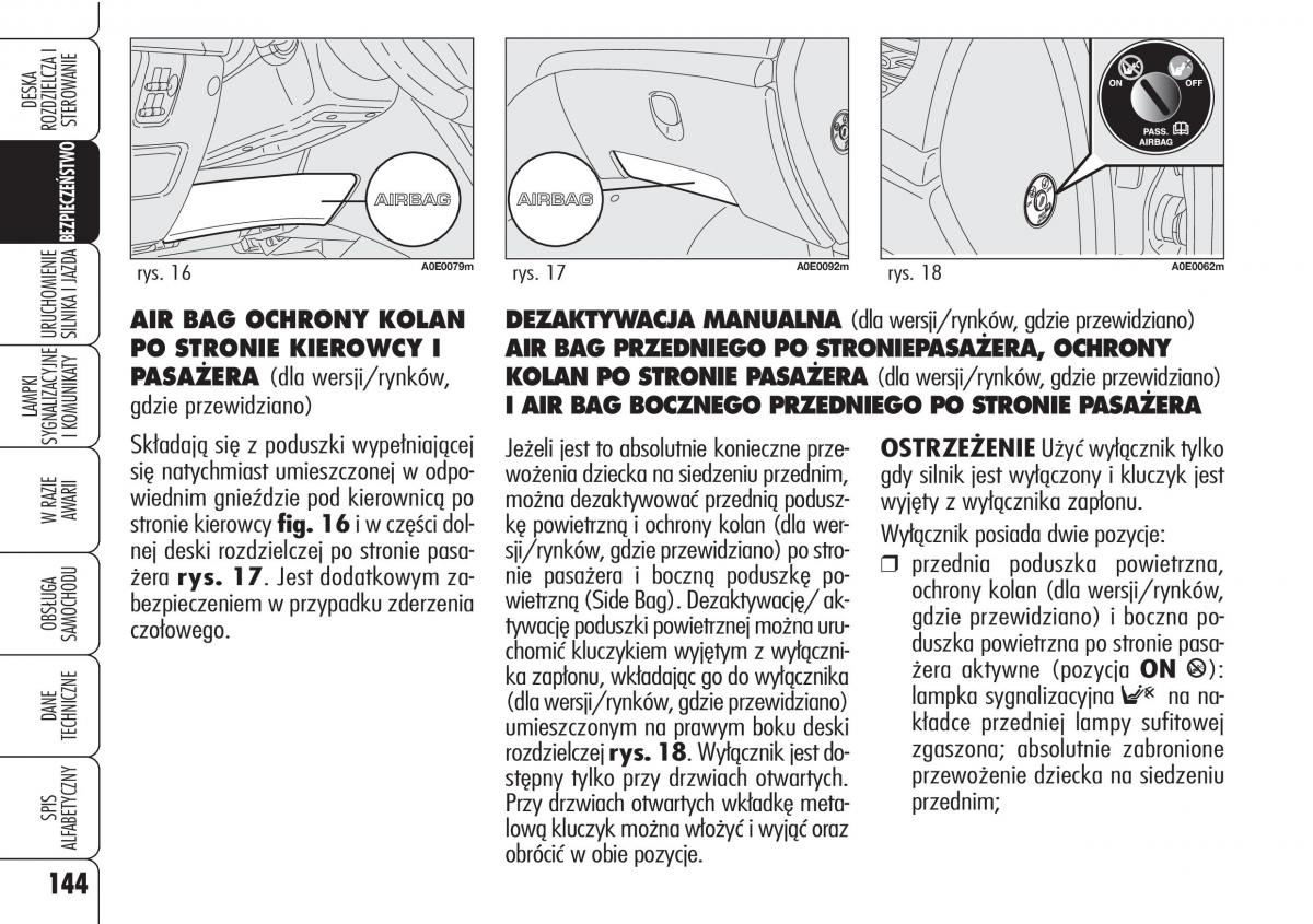 Alfa Romeo 159 instrukcja obslugi / page 146