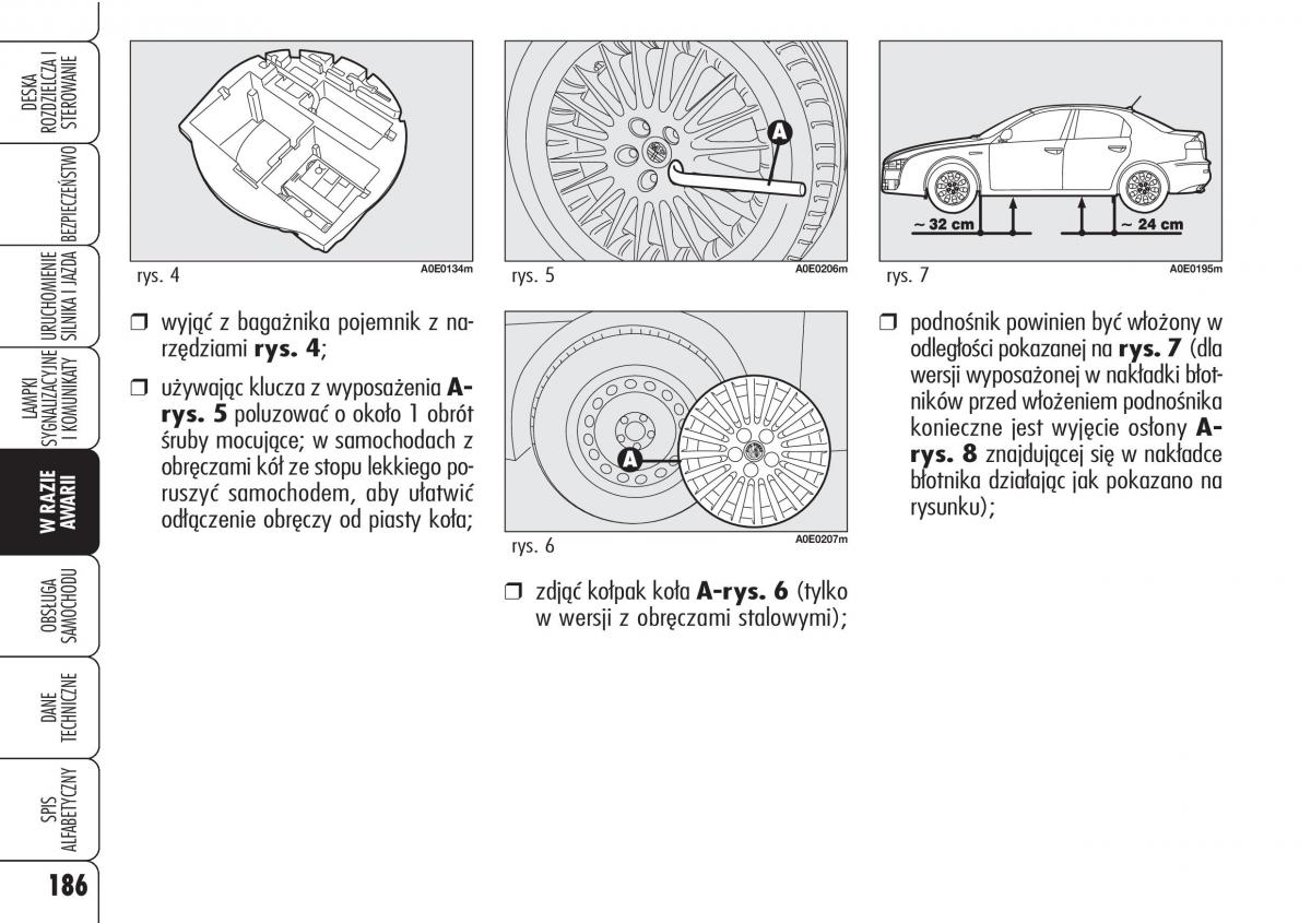 Alfa Romeo 159 instrukcja obslugi / page 188