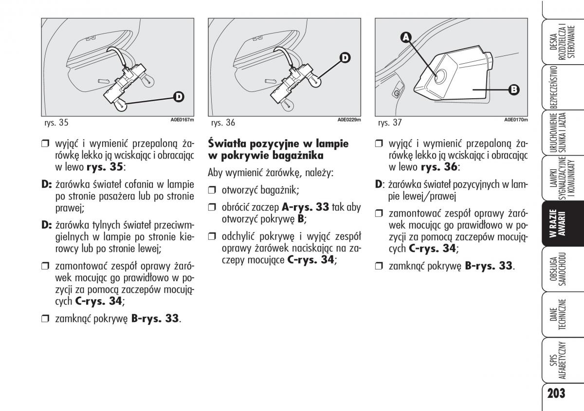 Alfa Romeo 159 instrukcja obslugi / page 205