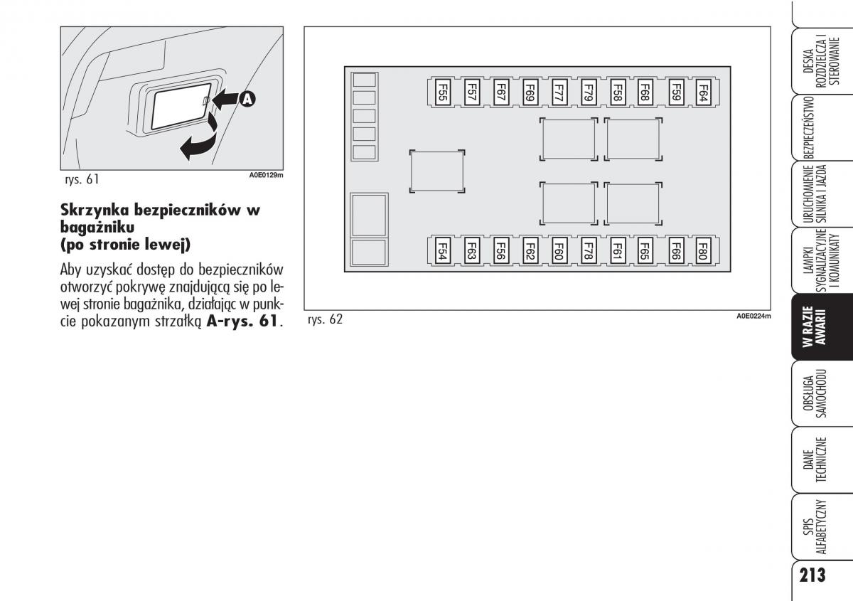 Alfa Romeo 159 instrukcja obslugi / page 215