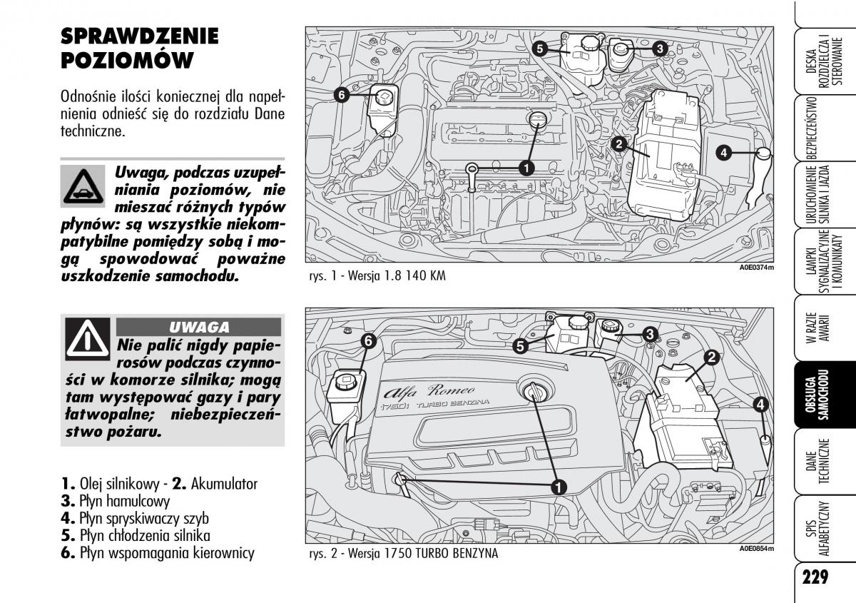 Alfa Romeo 159 instrukcja obslugi / page 231