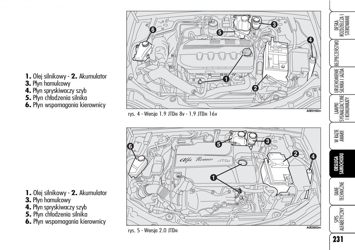 Alfa Romeo 159 instrukcja obslugi / page 233