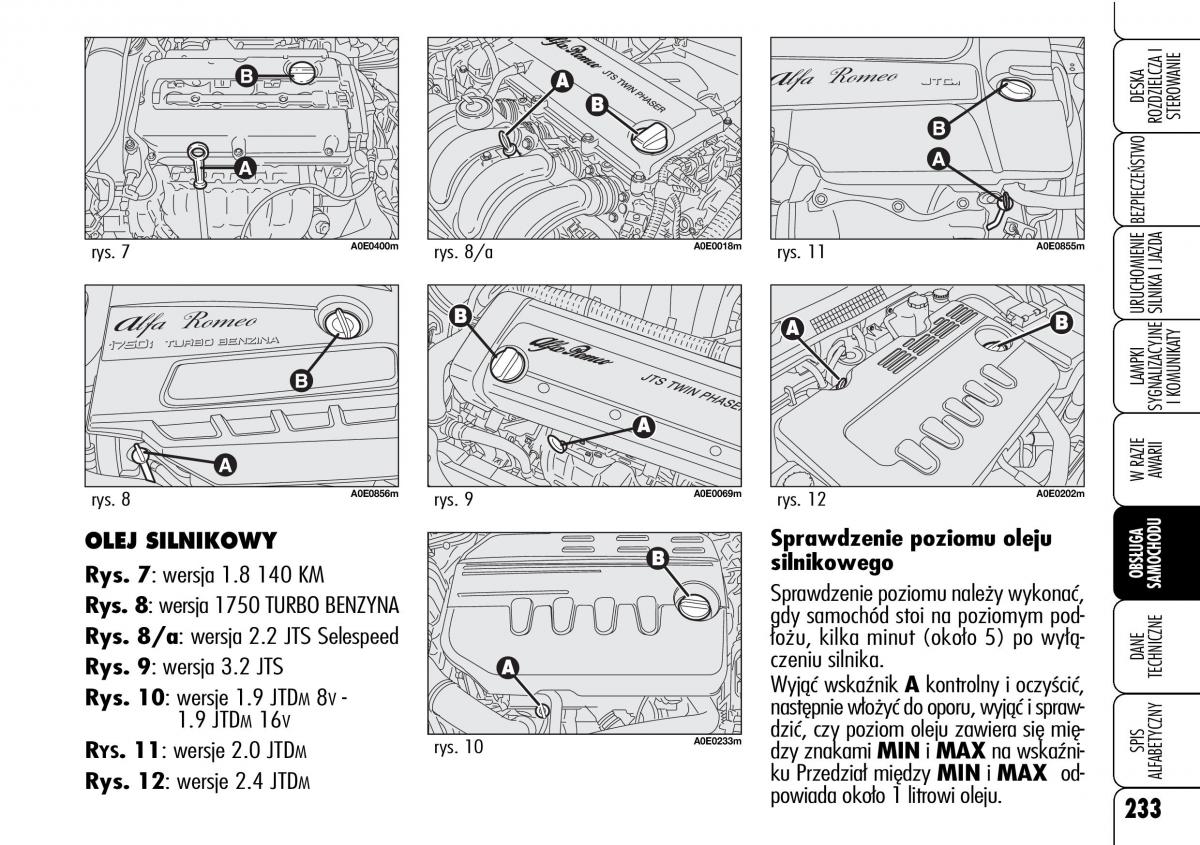 Alfa Romeo 159 instrukcja obslugi / page 235