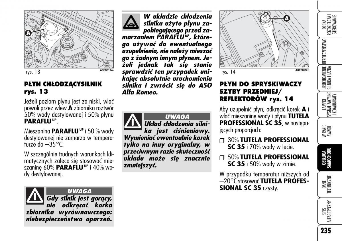 Alfa Romeo 159 instrukcja obslugi / page 237