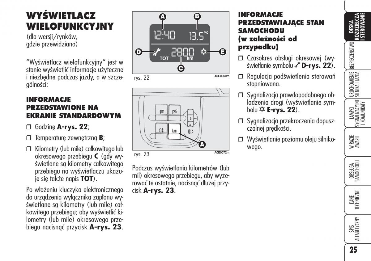 Alfa Romeo 159 instrukcja obslugi / page 27