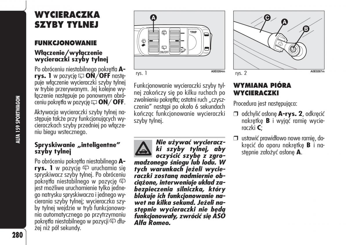 Alfa Romeo 159 instrukcja obslugi / page 282